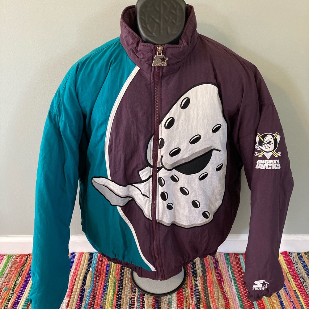 90s Anaheim Mighty Ducks Starter Jacket Large